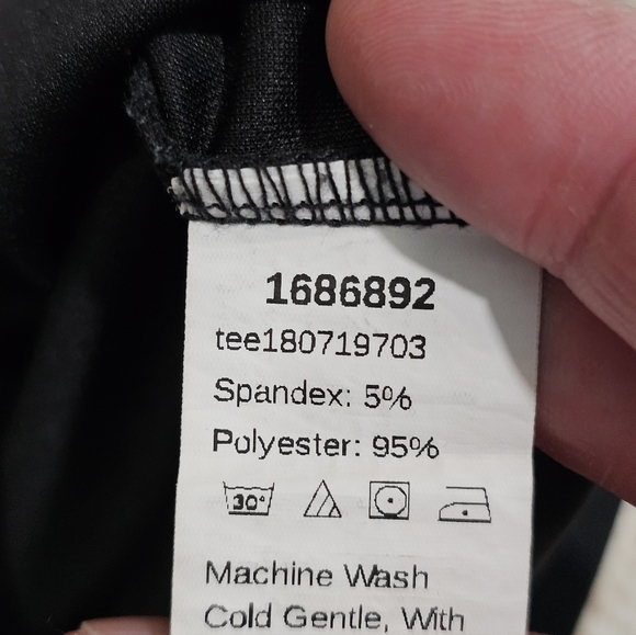 Shein Black Lace Sleeve Ruffle Shoulder Top Women’s Medium Blouse Victorian Goth - Picture 7 of 7